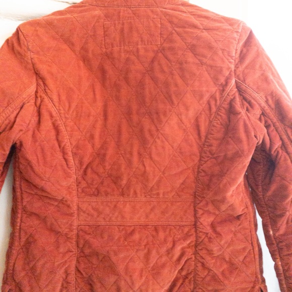 Eddie Bauer Corduroy Quilted Coral Zip-up Jacket - Picture 11 of 11